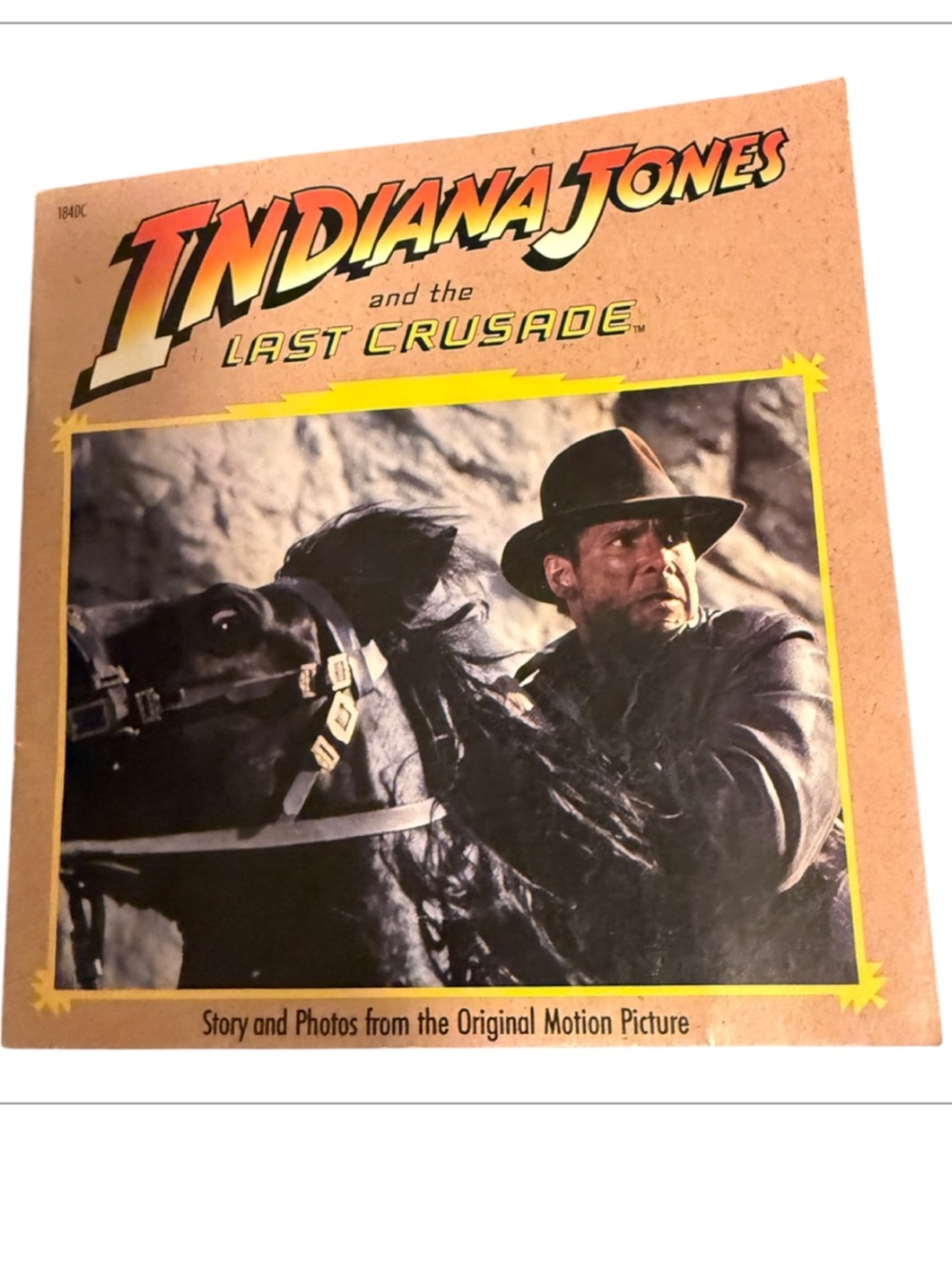 Vintage Indiana Jones and the Last Crusade Photo Story Book - Brown